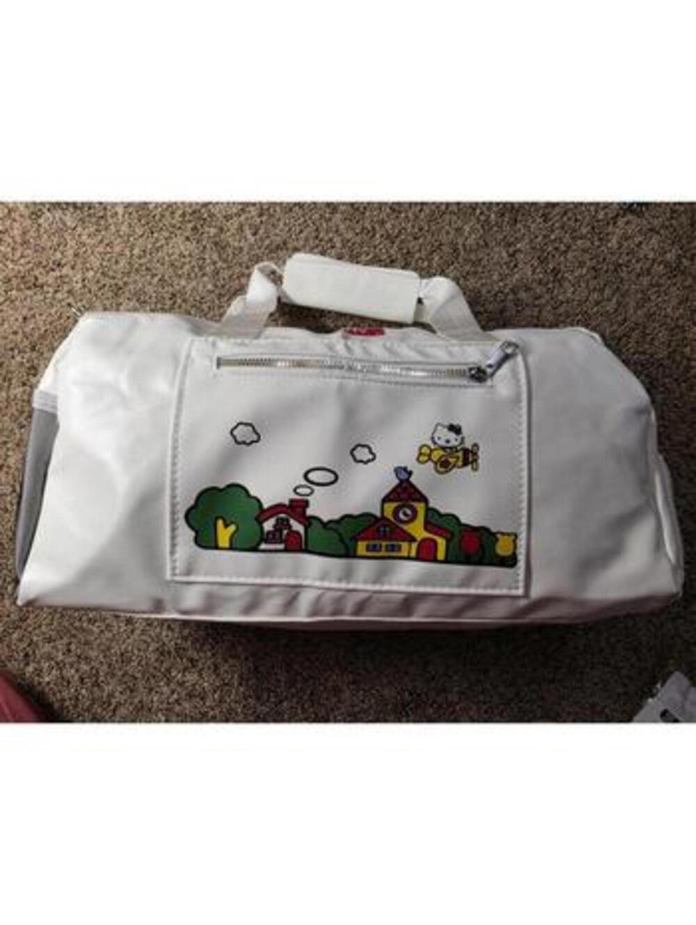 Hello Kitty White Duffle Bag with Red Bow - Picture 6 of 11